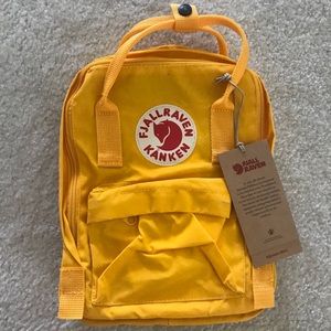 Warm yellow mini kanken backpack - NO TRADES